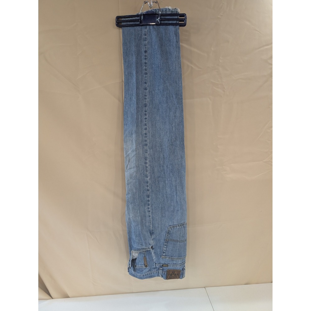 Wrangler Relaxed Fit Jeans Mens 40x32 Light Wash Denim Pants - Picture 2 of 7